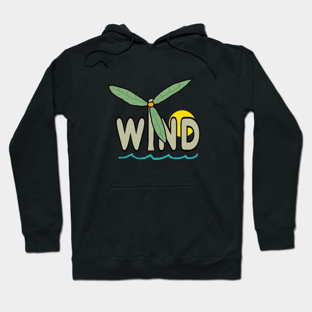 Wind Power Hoodie by Mark Ewbie